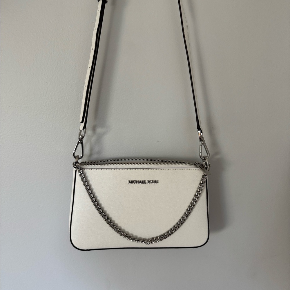 Michael Kors White Crossbody Bag